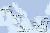 Marmaris,Naples,Civitavecchia,Mykonos,Kusadasi,Marmaris