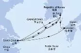 Shanghai,Gangjeong,Busan,Sasebo,Shanghai,Gangjeong,Busan,Shanghai