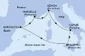 Genoa,Naples,Palermo,Barcelona,Marseille,Genoa