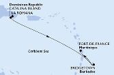 La Romana,Catalina Island,Bridgetown,Fort de France