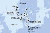 Warnemunde,Sandnes,Bergen,Kristiansand,Oslo,Copenhagen,Warnemunde