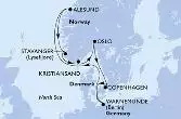 Warnemunde,Alesund,Stavanger,Kristiansand,Oslo,Copenhagen,Warnemunde