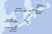 Copenhagen,Warnemunde,Helsinki,Stockholm,Tallinn,Copenhagen