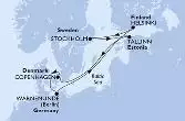 Copenhagen,Warnemunde,Helsinki,Stockholm,Tallinn,Copenhagen