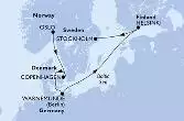 Oslo,Copenhagen,Warnemunde,Helsinki,Stockholm