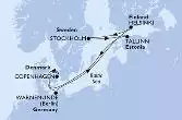 Copenhagen,Warnemunde,Helsinki,Stockholm,Tallinn,Copenhagen