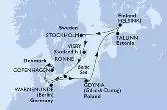 Copenhagen,Warnemunde,Gdynia,Tallinn,Helsinki,Stockholm,Stockholm,Visby,Ronne,Copenhagen