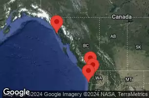  CANADA, AK, WA, OR, CALIFORNIA