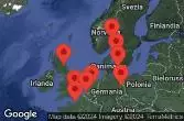  DENMARK, GERMANY, SWEDEN, NORWAY, UNITED KINGDOM, NETHERLANDS, BELGIUM, FRANCE, GREAT BRITAIN