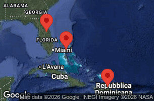 NORWEGIAN GETAWAY - itinerár  5 nocí odchod z ORLANDO-BEACHES-PORT CANAVERAL, FL dňa 11/11/2026 -  FLORIDA, DOMINICAN REPUBLIC, BAHAMAS