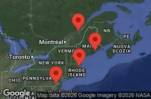 NORWEGIAN JEWEL - itinerár  10 nocí odchod z QUEBEC CITY, CANADA dňa 07/10/2026 -  CANADA, ME, MA, PA