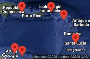 NORWEGIAN SKY - itinerár  7 nocí odchod z PUNTA CANA (LA ROMANA), DOMINICAN REPUBLIC dňa 23/03/2026 -  DOMINICAN REPUBLIC, ARUBA, NETHERLAND ANTILLES, SAINT LUCIA, SAINT KITTS - NEVIS, BRITISH VIRGIN ISLANDS