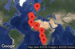 NORWEGIAN SUN - itinerár  22 nocí odchod z CAPE TOWN, SOUTH AFRICA dňa 10/05/2026 -  SOUTH AFRICA, NAMIBIA, ANGOLA, GHANA, COTE D'IVOIRE, SENEGAL, SPAIN, PORTUGAL, GREAT BRITAIN