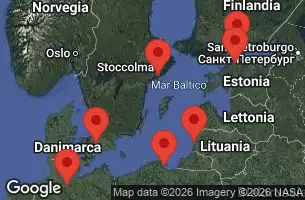 NORWEGIAN SUN - itinerár  7 nocí odchod z COPENHAGEN, DENMARK dňa 19/07/2026 -  DENMARK, GERMANY, POLAND, LITHUANIA, SWEDEN, ESTONIA, FINLAND