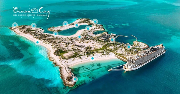 Súkromné ostrovy Msc Cruises