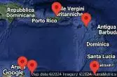 SAN JUAN, PUERTO RICO, BASSETERRE, ST. KITTS, ST. GEORGE'S, GRENADA, CRUISING, ORANJESTAD, ARUBA, WILLEMSTAD, CURACAO