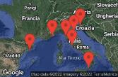 VENICE (RAVENNA) -  ITALY, KOPER, SLOVENIA, CRUISING, SICILY (MESSINA), ITALY, Civitavecchia, Italy, FLORENCE/PISA(LIVORNO),ITALY, NICE (VILLEFRANCHE), FRANCE, BARCELONA, SPAIN