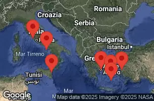 RCC BRILLIANCE OF THE SEAS - itinerár  7 nocí odchod z CIVITAVECCHIA, ITALY dňa 17/08/2026 - Civitavecchia, Italy, Naples, Capri, Italy, CATANIA, SICILY, ITALY, CRUISING, SANTORINI, GREECE, Ephesus, Kusadasi, Turkey, MYKONOS, GREECE, Athens, Piraeus, Greece