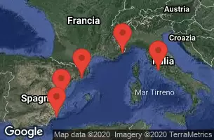 Civitavecchia, Italy, NICE (VILLEFRANCHE), FRANCE, BARCELONA, SPAIN, VALENCIA, SPAIN, CARTAGENA, SPAIN, CRUISING