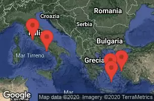 Civitavecchia, Italy, CRUISING, SANTORINI, GREECE, EPHESUS (KUSADASI), TURKEY, MYKONOS, GREECE, NAPLES/CAPRI, ITALY