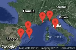 Civitavecchia, Italy, CRUISING, VALENCIA, SPAIN, PALMA DE MALLORCA, SPAIN, BARCELONA, SPAIN, NICE (VILLEFRANCHE), FRANCE, LA SPEZIA, ITALY