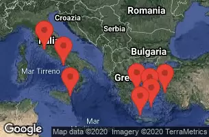 Civitavecchia, Italy, CATANIA,SICILY,ITALY, CRUISING, CHANIA (SOUDA) -CRETE - GREECE, MYKONOS, GREECE, EPHESUS (KUSADASI), TURKEY, SANTORINI, GREECE, ATHENS (PIRAEUS), GREECE, NAPLES/CAPRI, ITALY