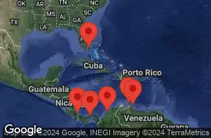 MIAMI, FLORIDA, CRUISING, PUERTO LIMON, COSTA RICA, COLON, PANAMA, CARTAGENA, COLOMBIA, ORANJESTAD, ARUBA, WILLEMSTAD, CURACAO