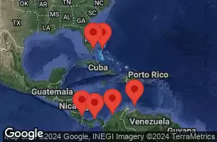 MIAMI, FLORIDA, CRUISING, PUERTO LIMON, COSTA RICA, COLON, PANAMA, CARTAGENA, COLOMBIA, ORANJESTAD, ARUBA, PERFECT DAY COCOCAY -  BAHAMAS