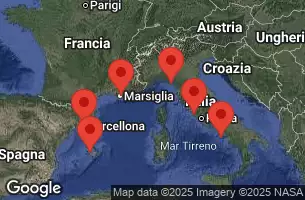 RCC HARMONY OF THE SEAS - itinerár  7 nocí odchod z BARCELONA, SPAIN dňa 24/05/2026 - BARCELONA, SPAIN, PALMA DE MALLORCA, SPAIN, Provence, Marseille, France, Florence, Pisa, La Spezia, Italy, Civitavecchia, Italy, Naples, Capri, Italy, CRUISING