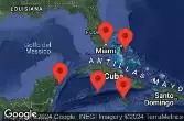 MIAMI, FLORIDA, NASSAU, BAHAMAS, CRUISING, FALMOUTH, JAMAICA, GEORGE TOWN, GRAND CAYMAN, COZUMEL, MEXICO