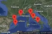 BARCELONA, SPAIN, PALMA DE MALLORCA, SPAIN, Provence, Marseille, France, Florence, Pisa, La Spezia, Italy, Civitavecchia, Italy, Naples, Capri, Italy, CRUISING