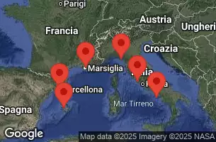 RCC LEGEND OF THE SEAS - itinerár  7 nocí odchod z CIVITAVECCHIA, ITALY dňa 27/08/2026 - Civitavecchia, Italy, Naples, Capri, Italy, CRUISING, BARCELONA, SPAIN, PALMA DE MALLORCA, SPAIN, Provence, Marseille, France, Florence, Pisa, La Spezia, Italy