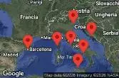 BARCELONA, SPAIN, AJACCIO, CORSICA, Civitavecchia, Italy, Sicily, Palermo, Italy, Amalfi Coast, Salerno, Italy, CRUISING, SPLIT, CROATIA, Venice, Ravenna, Italy