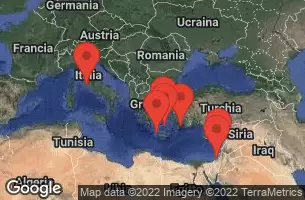 Civitavecchia, Italy, CRUISING, HAIFA, ISRAEL, ASHDOD, ISRAEL, SANTORINI, GREECE, RHODES, GREECE, MYKONOS, GREECE, CHANIA (SOUDA) -CRETE - GREECE