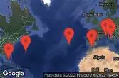 Civitavecchia, Italy, LA SPEZIA, ITALY, NICE (VILLEFRANCHE), FRANCE, CRUISING, MALAGA, SPAIN, GIBRALTAR, UNITED KINGDOM, PONTA DELGADA, AZORES, KINGS WHARF, BERMUDA, FORT LAUDERDALE, FLORIDA
