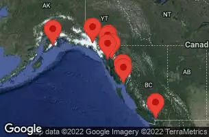 SEWARD, ALASKA, HUBBARD GLACIER (CRUISING), JUNEAU, ALASKA, SKAGWAY, ALASKA, HAINES, ALASKA, ICY STRAIT POINT, ALASKA, KETCHIKAN, ALASKA, INSIDE PASSAGE (CRUISING), VANCOUVER, BRITISH COLUMBIA