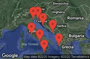 Civitavecchia, Italy, NAPLES/CAPRI, ITALY, SICILY (MESSINA), ITALY, CORFU, GREECE, DUBROVNIK, CROATIA, ZADAR, CROATIA, KOPER, SLOVENIA, VENICE (RAVENNA) -  ITALY