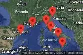 VENICE (RAVENNA) -  ITALY, CRUISING, SICILY (MESSINA), ITALY, NAPLES/CAPRI, ITALY, Civitavecchia, Italy, FLORENCE/PISA(LIVORNO),ITALY, PROVENCE (TOULON), FRANCE, BARCELONA, SPAIN